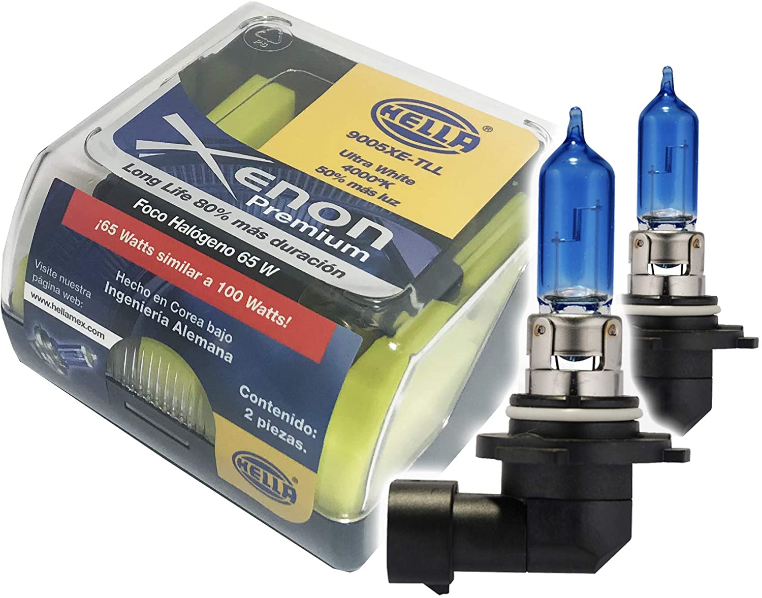 JGO.FOCO H4 PREMIUM AZUL OSCURO 12V 60/55W +50%